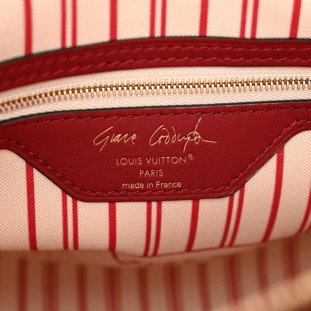 Calfskin LV Travels With Grace Coddington Speedy Soft 30 Plum