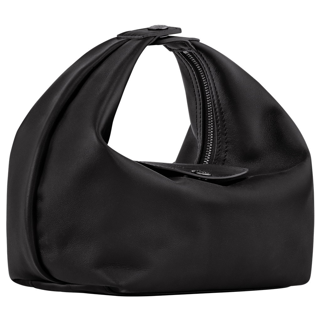 Le Pliage Xtra XS Mini Leather Top Handle Bag – Black