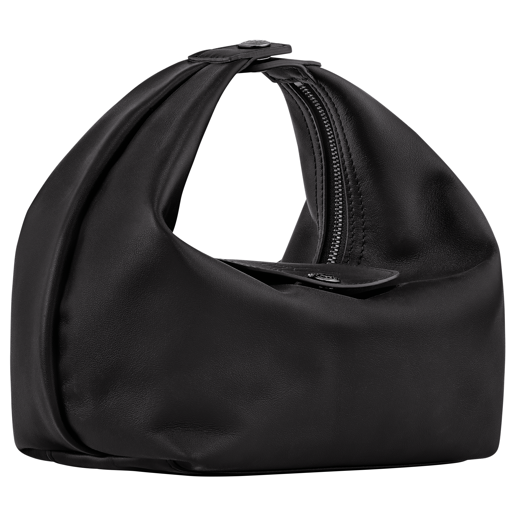 Le Pliage Xtra XS Mini Leather Top Handle Bag – Black