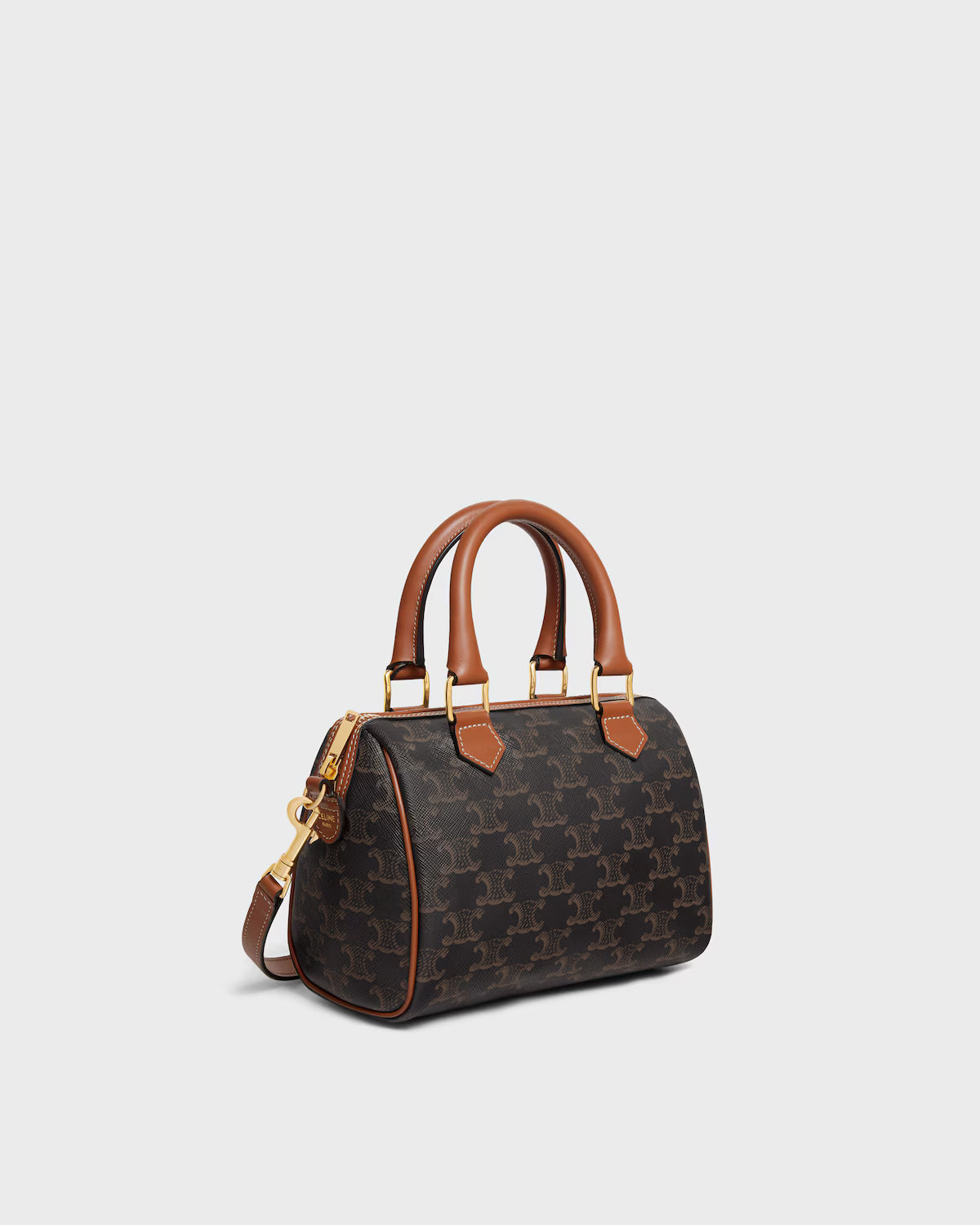 Small Boston in Triomphe Canvas and Calfskin