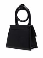 Le Chiquito Glossy Leather Tote Bag – Black