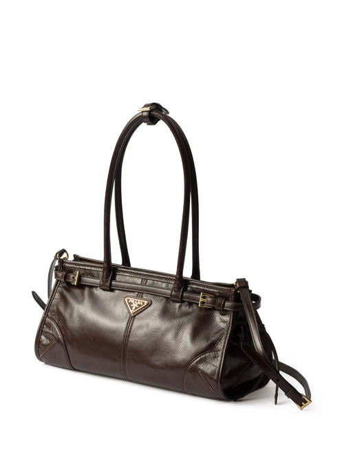 Bonnie Medium Leather Bag – Dark Brown
