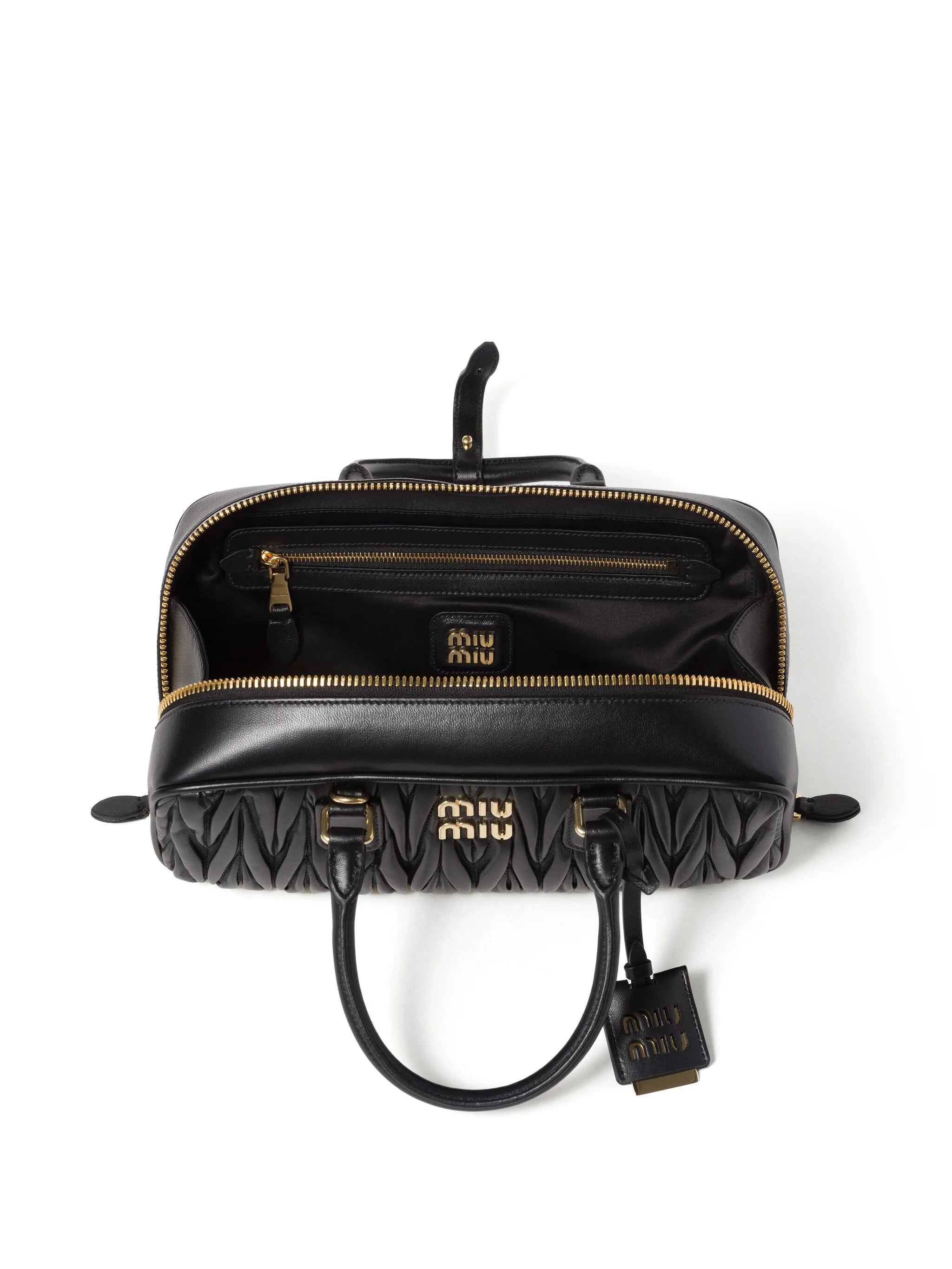 Arcadie Quilted Leather Tote Bag – Black