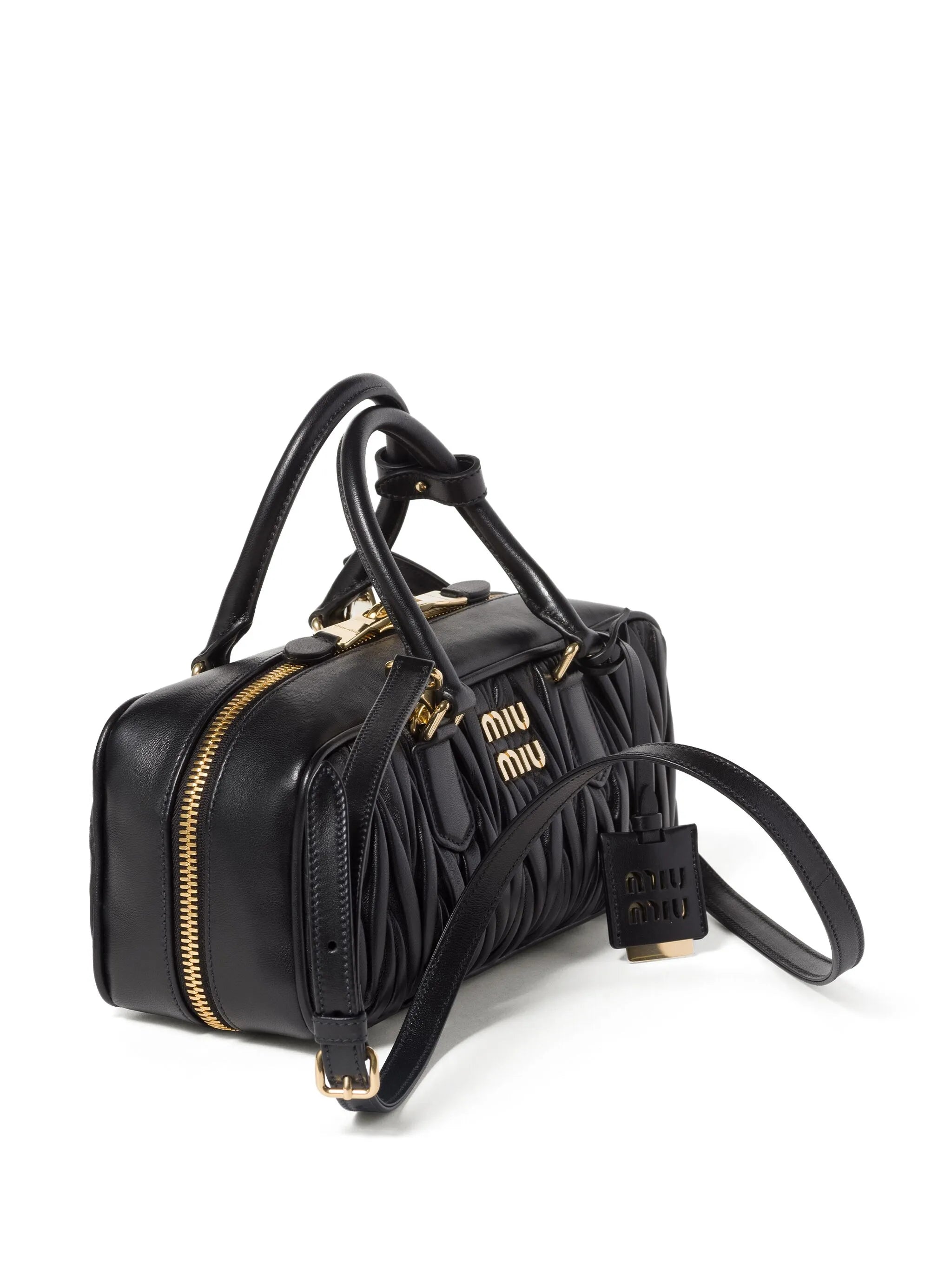 Arcadie Quilted Leather Tote Bag – Black