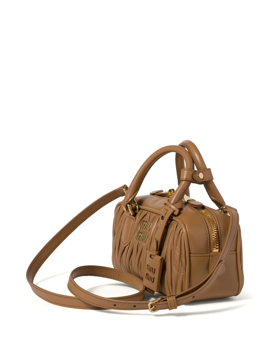 Arcadie Quilted Leather Tote Bag – Tan