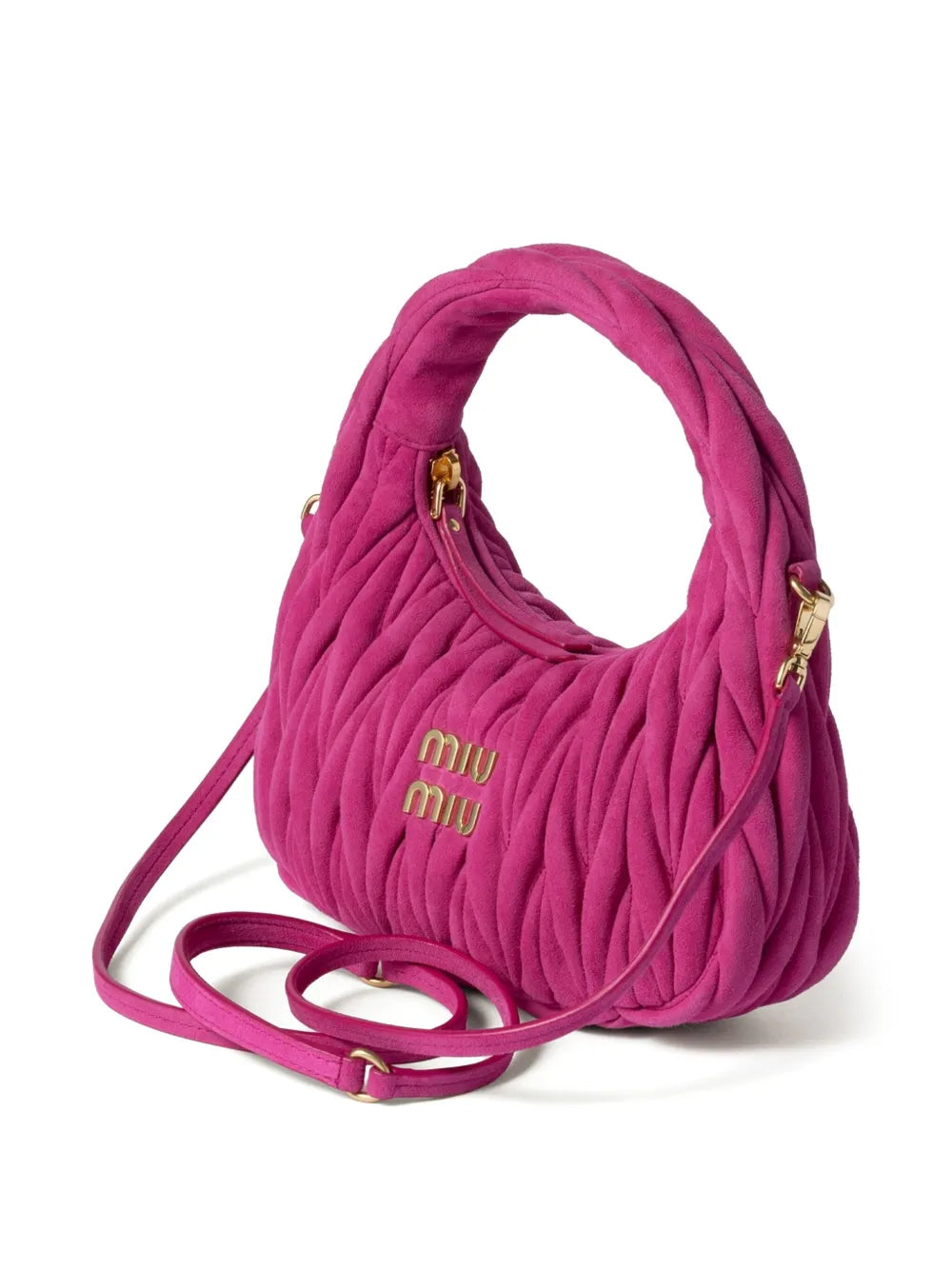 Wander Quilted Leather Tote Bag – Neon Pink