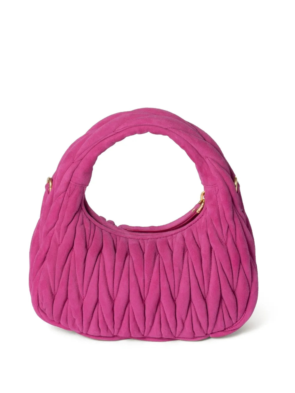 Wander Quilted Leather Tote Bag – Neon Pink