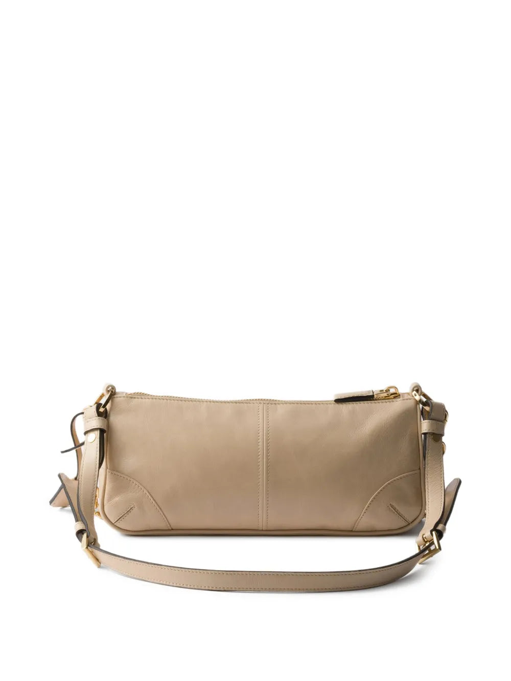 Medium Re-Edition Leather Shoulder Bag – Beige