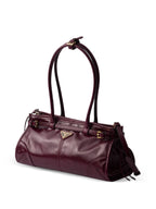 Bonnie Medium Leather Bag – Burgundy