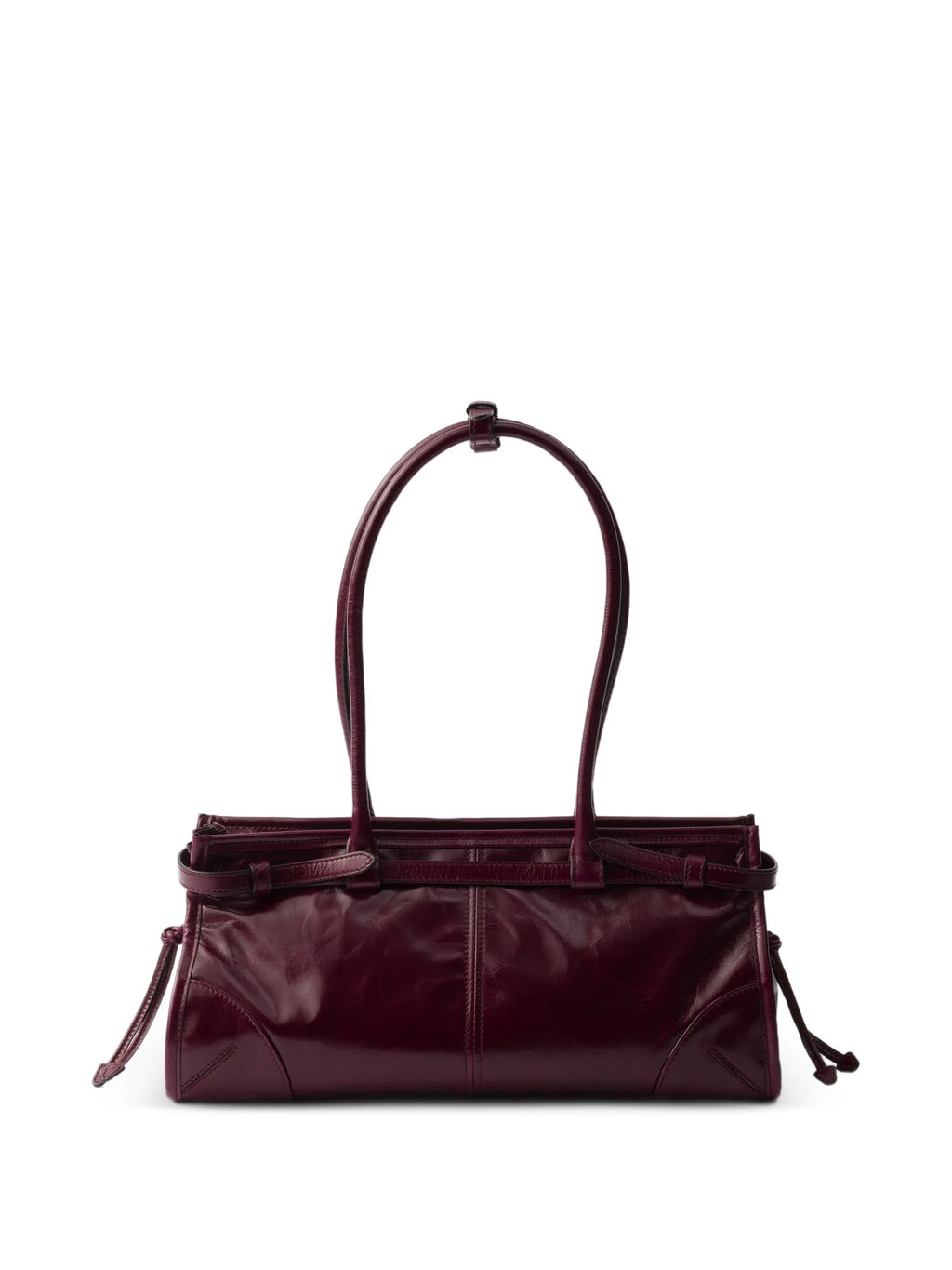 Bonnie Medium Leather Bag – Burgundy
