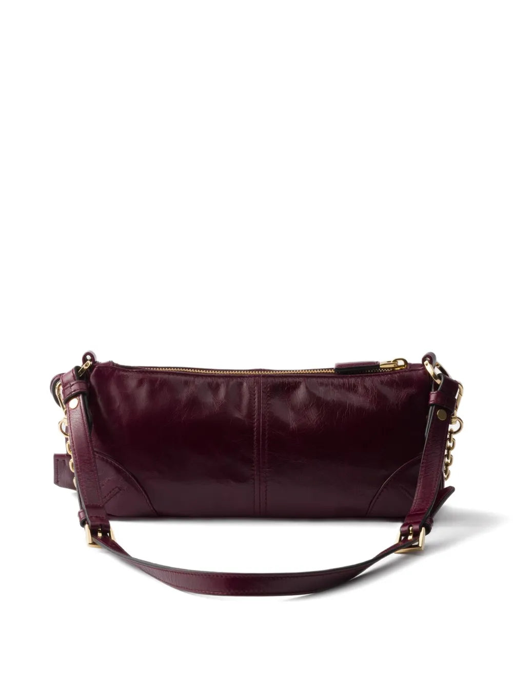 Medium Re-Edition Leather Shoulder Bag – Burgundy
