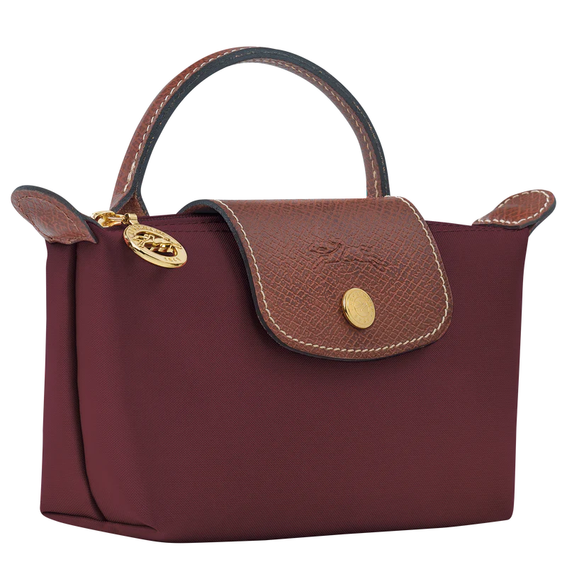 Le Pliage Original Mini Handbag – Burgundy (Crossbody)