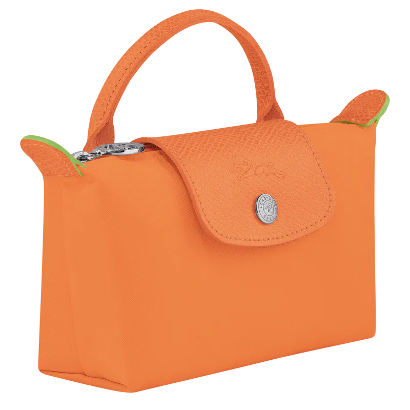 Le Pliage Green Mini Handbag – Orange (Crossbody)