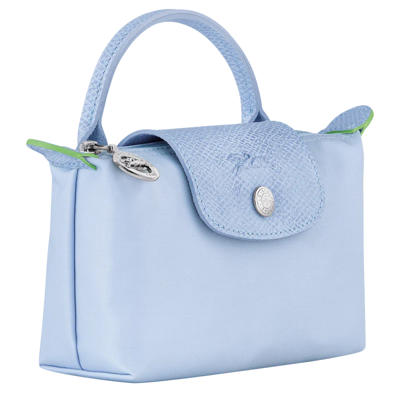 Le Pliage Green Mini Handbag – Sky Blue (Crossbody)
