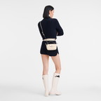 Le Pliage Xtra XS Mini Leather Top Handle Bag – Ecru