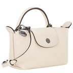 Le Pliage Xtra XS Mini Leather Top Handle Bag – Ecru