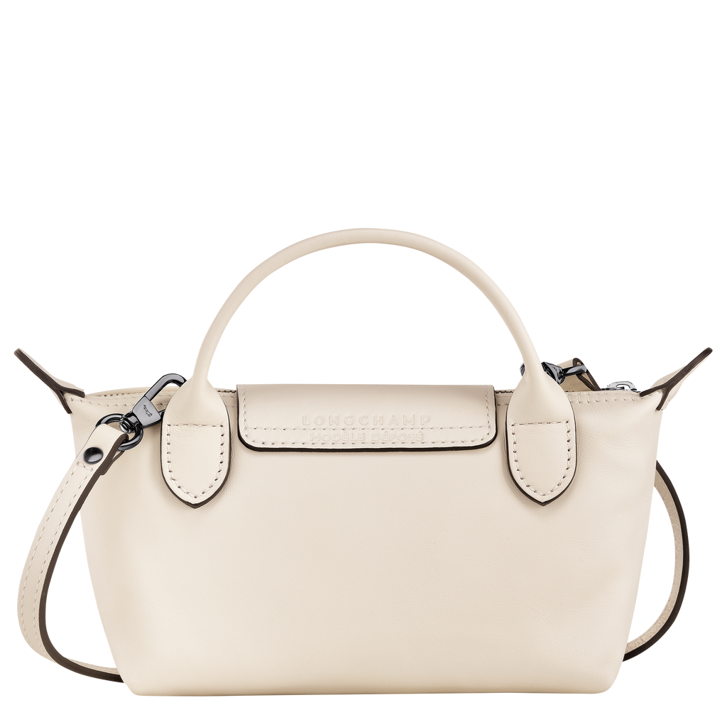 Le Pliage Xtra XS Mini Leather Top Handle Bag – Ecru