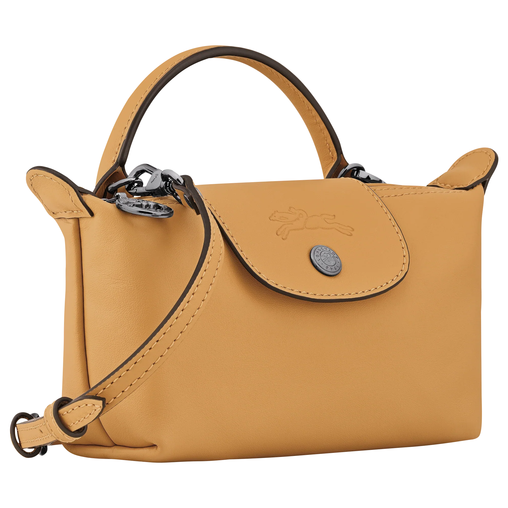 Le Pliage Xtra XS Mini Leather Top Handle Bag – Honey