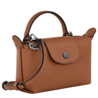 Le Pliage Xtra XS Mini Leather Top Handle Bag – Cognac