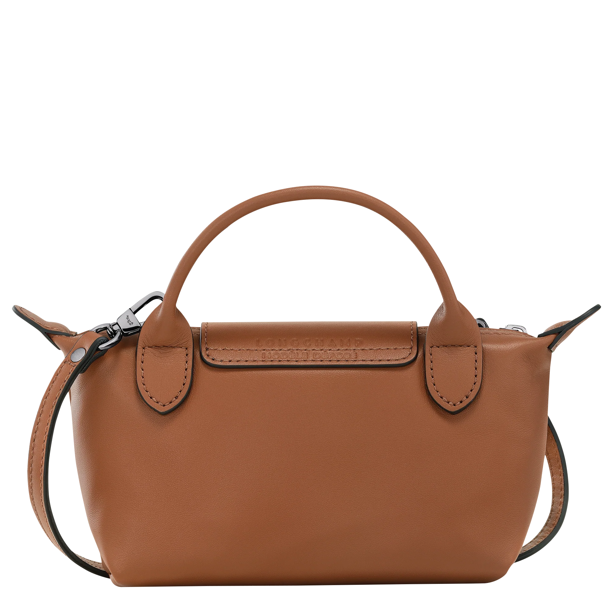 Le Pliage Xtra XS Mini Leather Top Handle Bag – Cognac