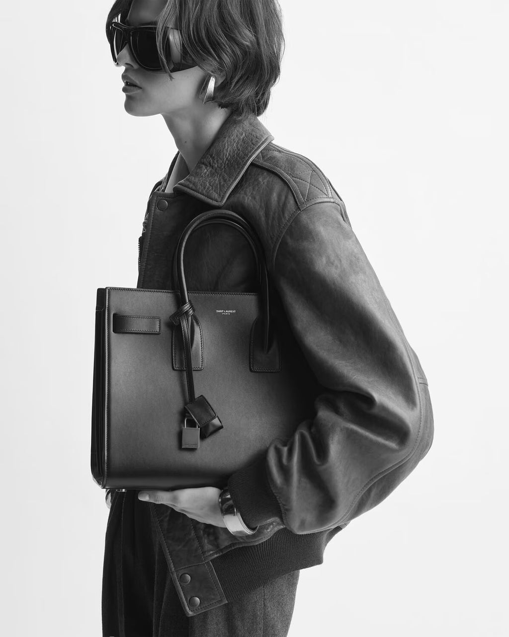 Sac de Jour Smooth Leather Small Bag  – Black