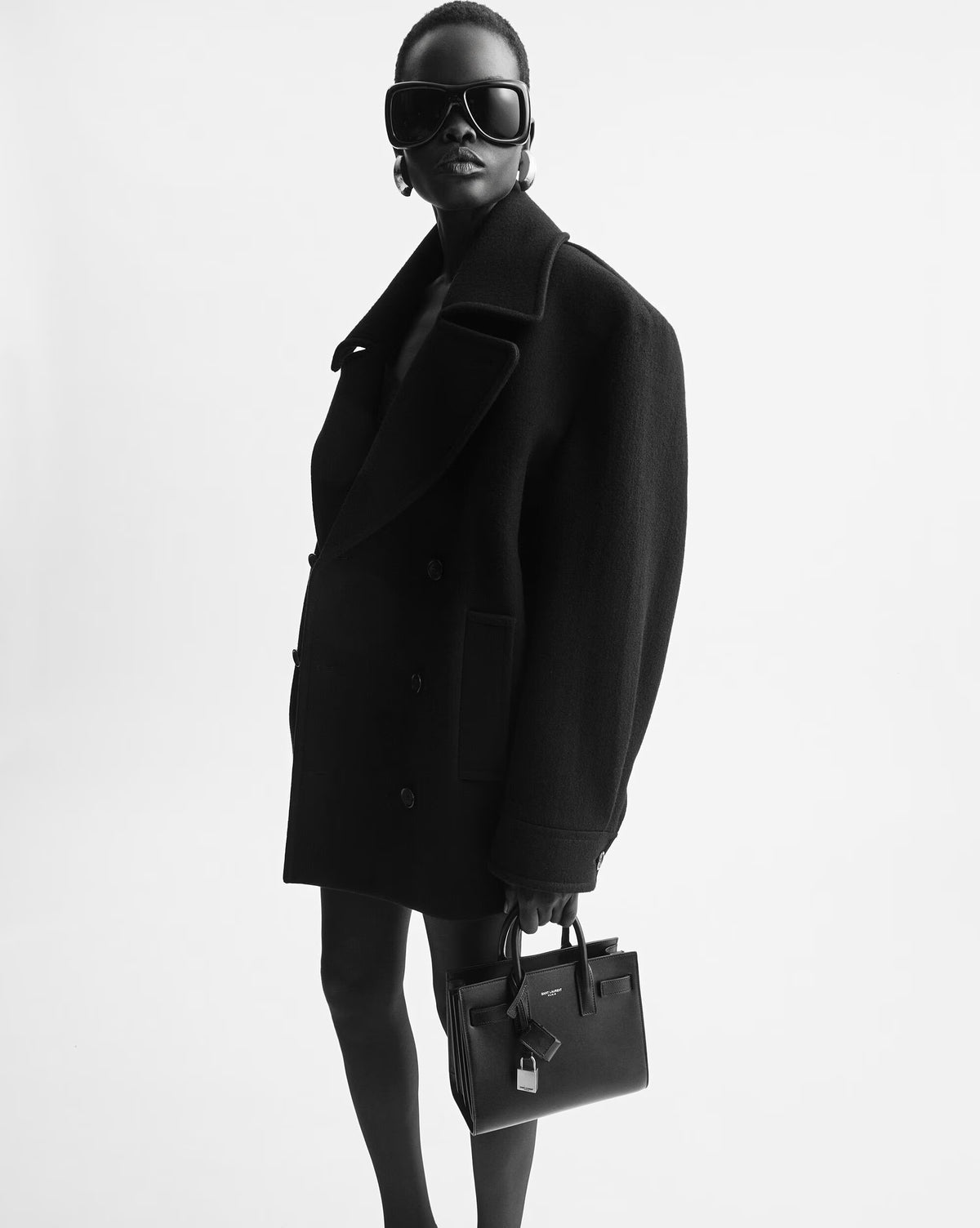 Sac de Jour Smooth Leather Nano Bag  – Black