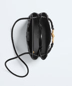 Small Andiamo Leather Top Handle Bag