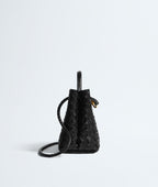 Small Andiamo Leather Top Handle Bag