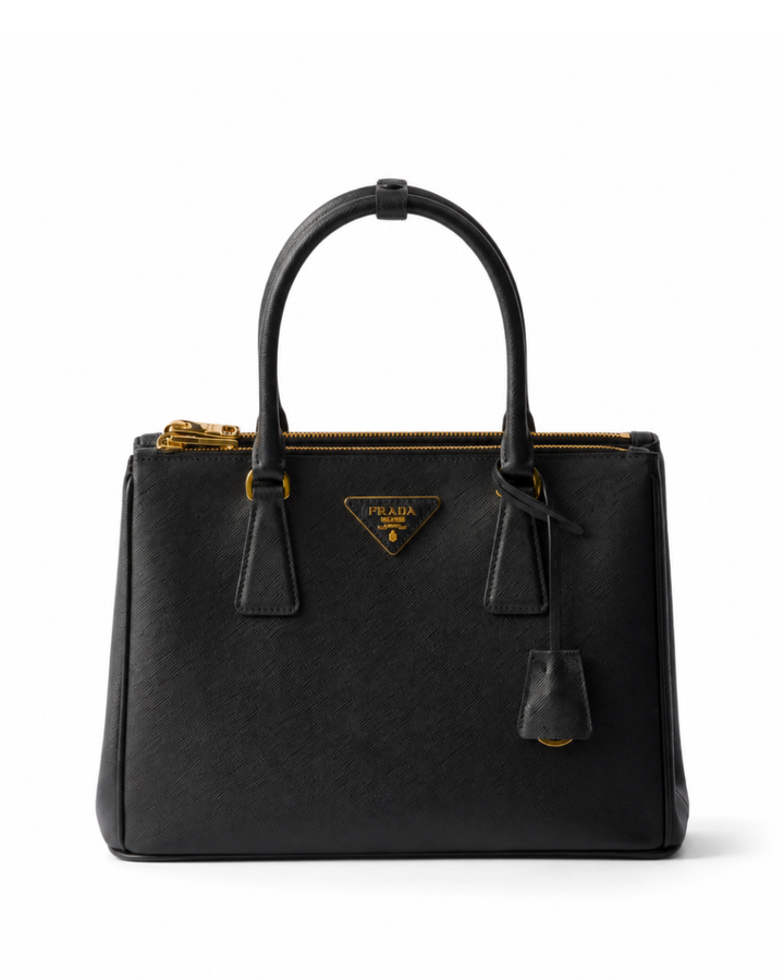Galleria Medium Saffiano Leather Bag – Black
