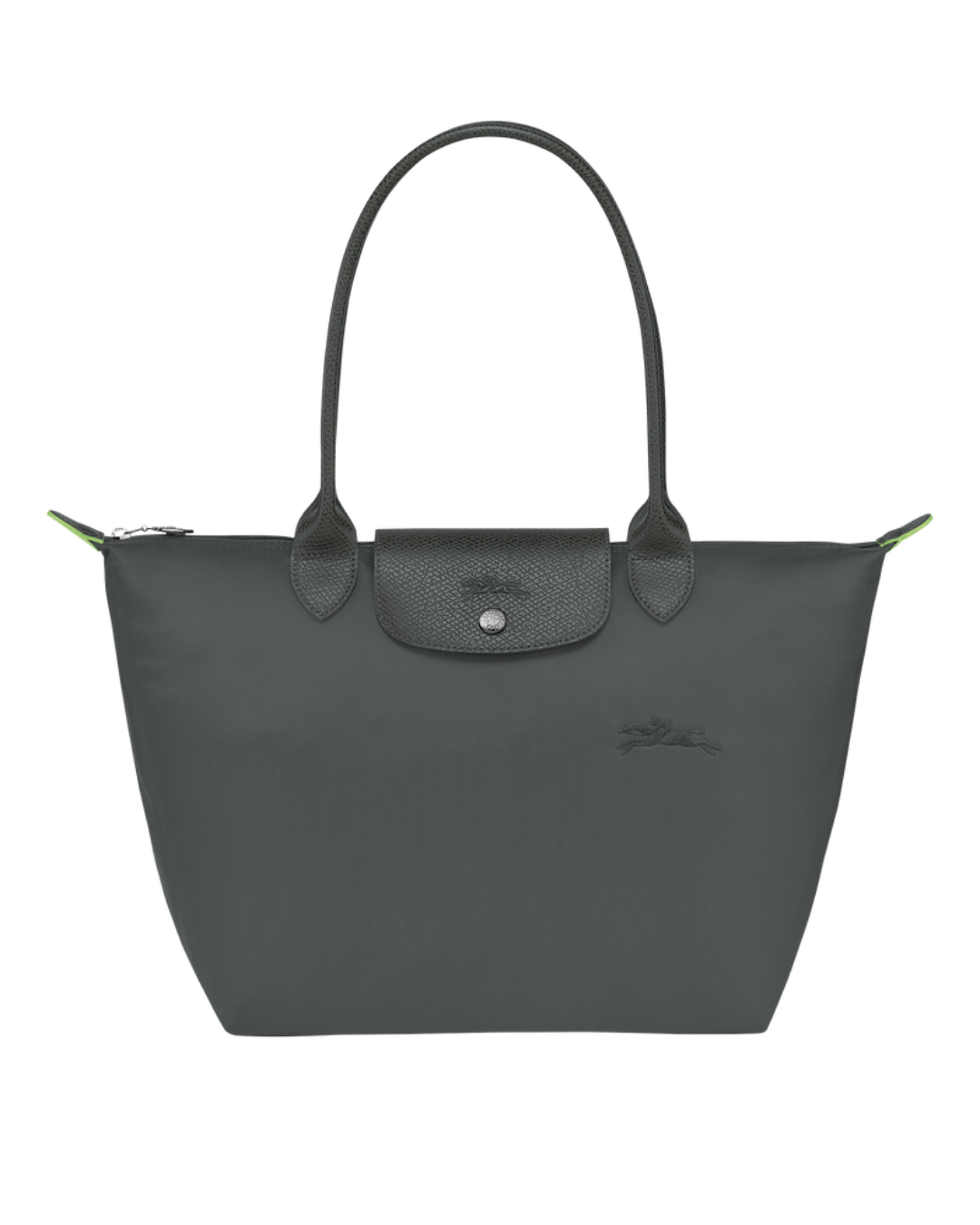 Le Pliage Green Medium Tote Bag – Graphite Gray