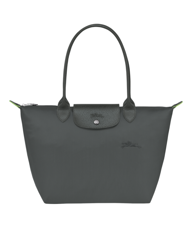 Le Pliage Green Medium Tote Bag – Graphite Gray