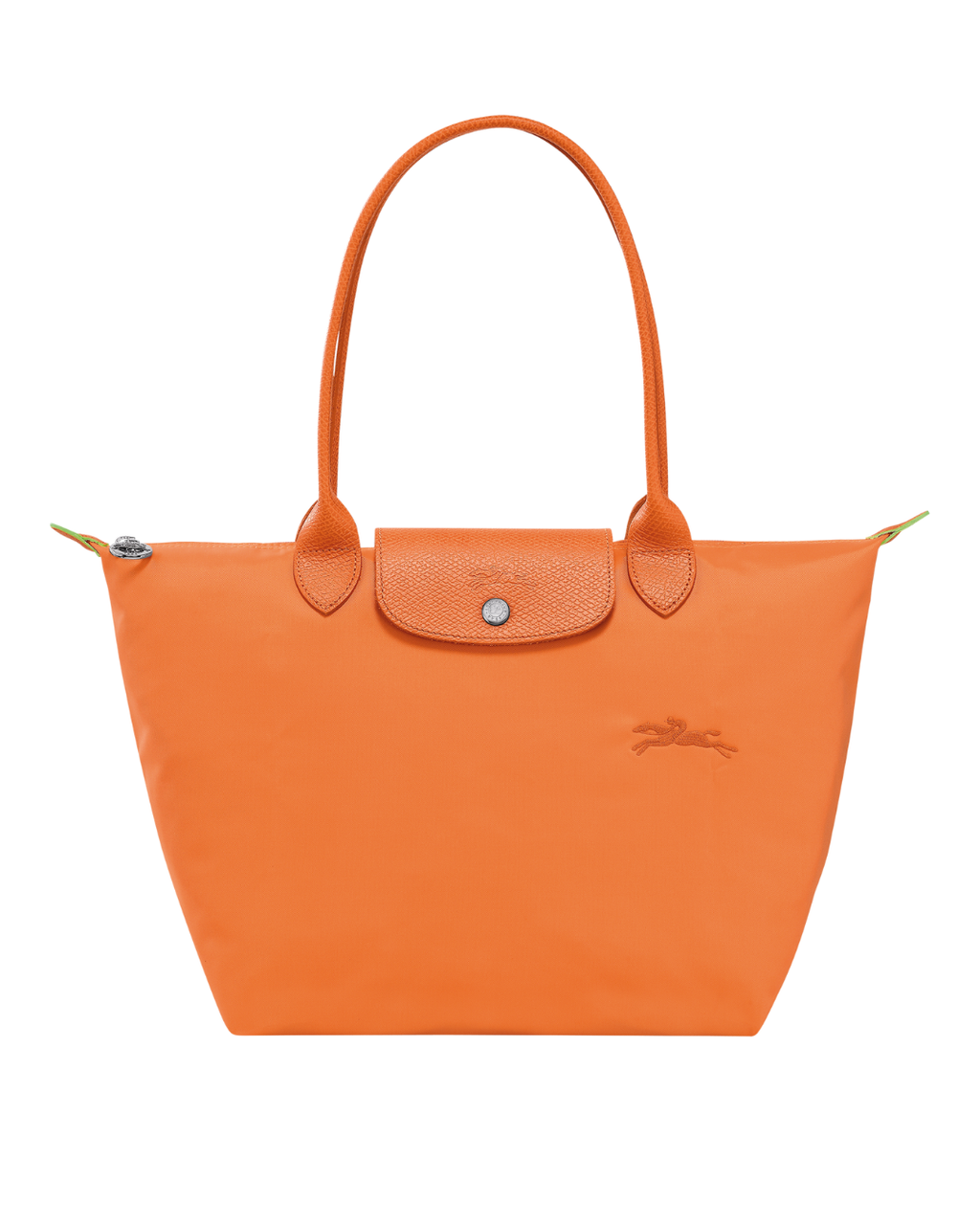 Le Pliage Green Medium Tote Bag – Orange