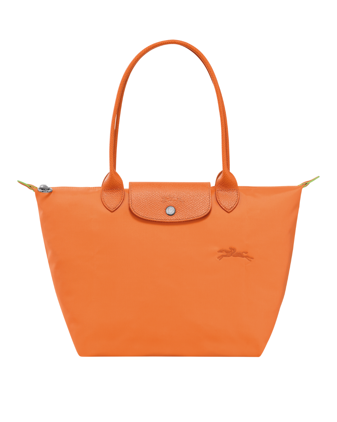 Le Pliage Green Medium Tote Bag – Orange