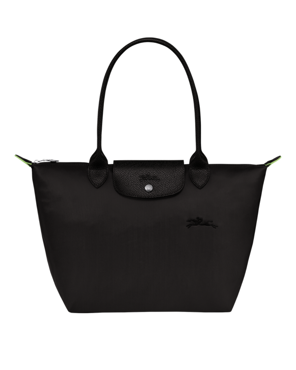 Le Pliage Green Medium Tote Bag – Black