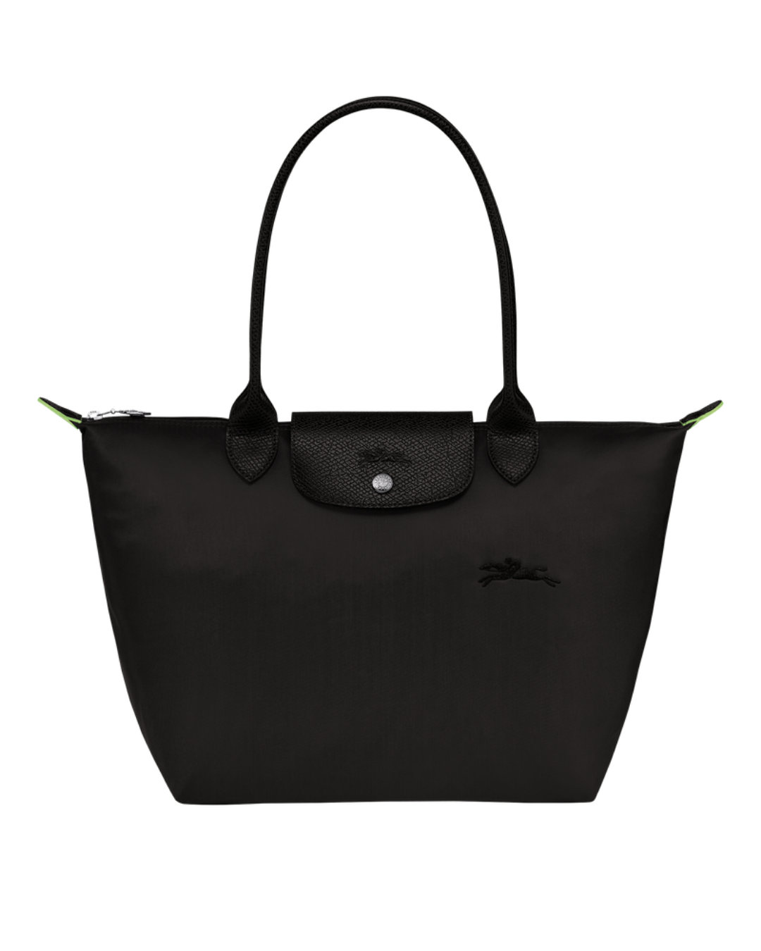 Le Pliage Green Medium Tote Bag – Black