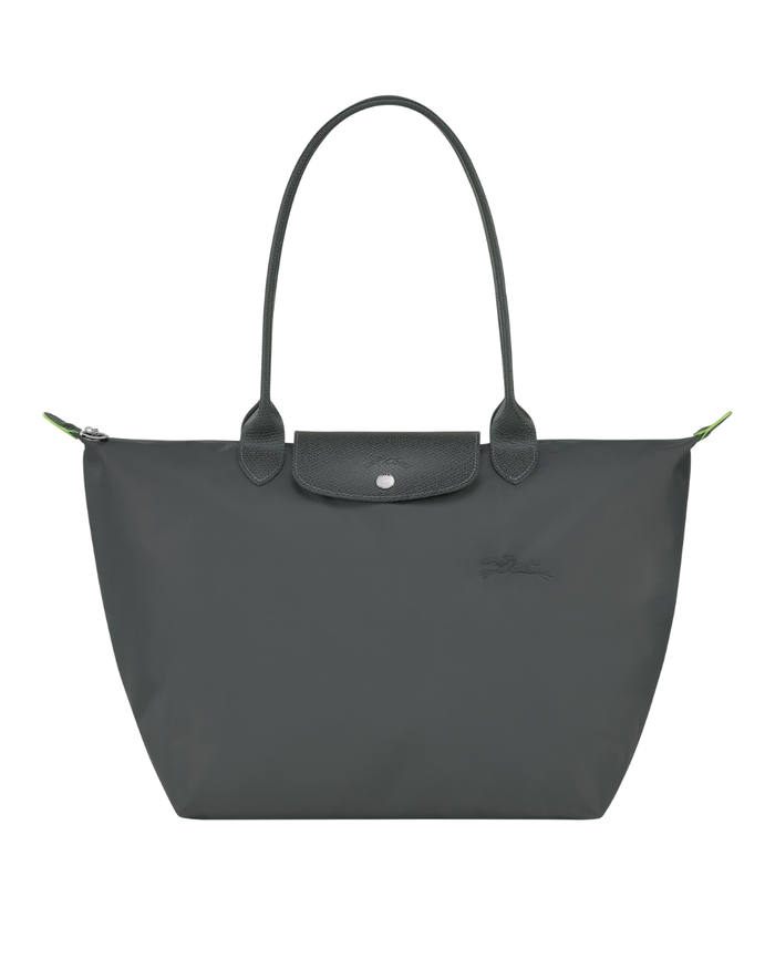 Le Pliage Green Large Tote Bag – Graphite Gray