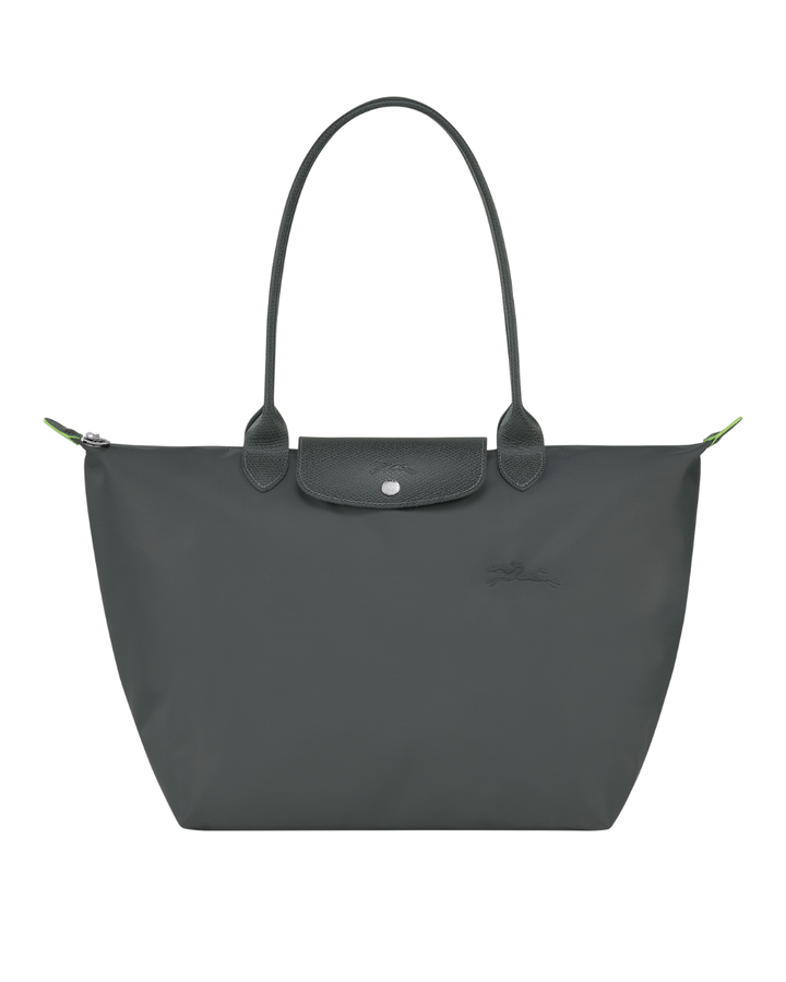 Le Pliage Green Large Tote Bag – Graphite Gray