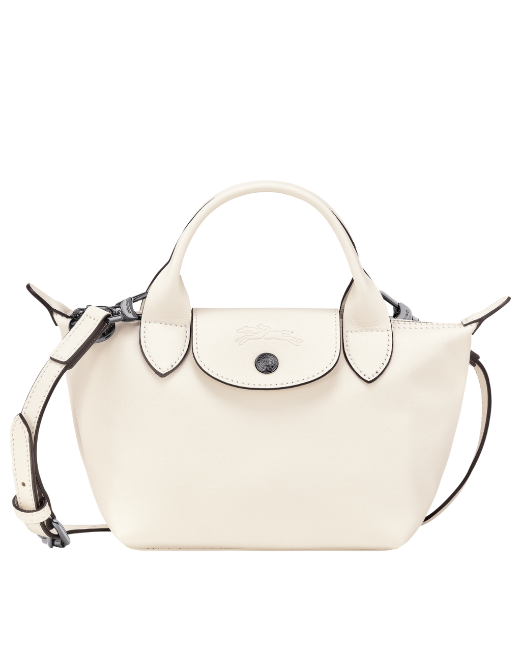 Le Pliage Xtra XS Leather Top Handle Bag – Ecru