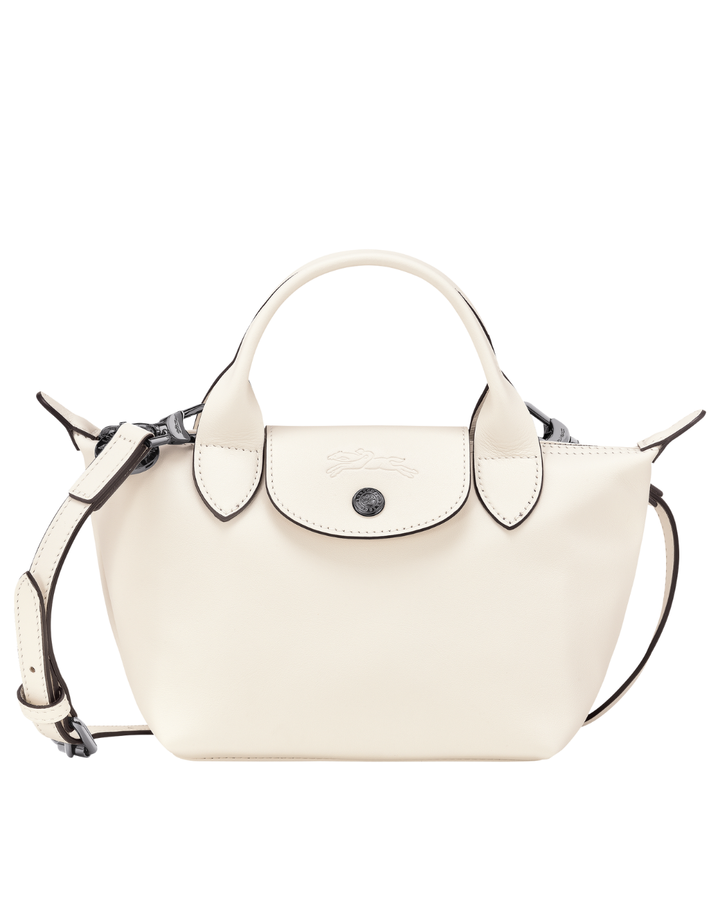 Le Pliage Xtra XS Leather Top Handle Bag – Ecru