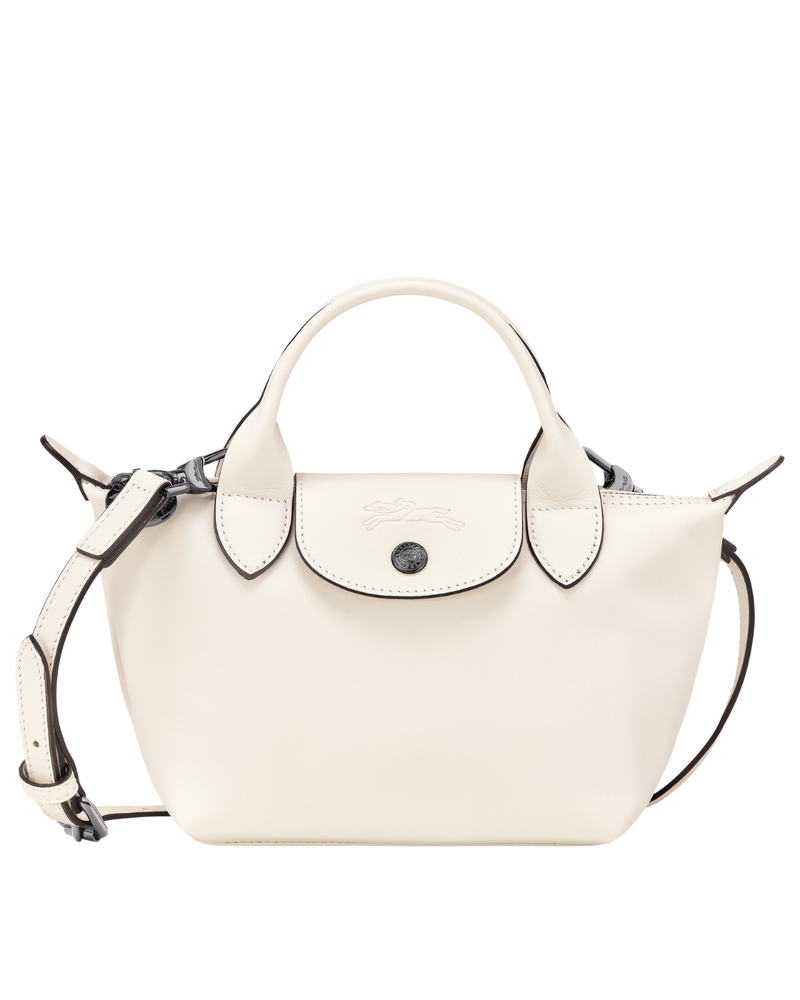 Le Pliage Xtra XS Leather Top Handle Bag – Ecru