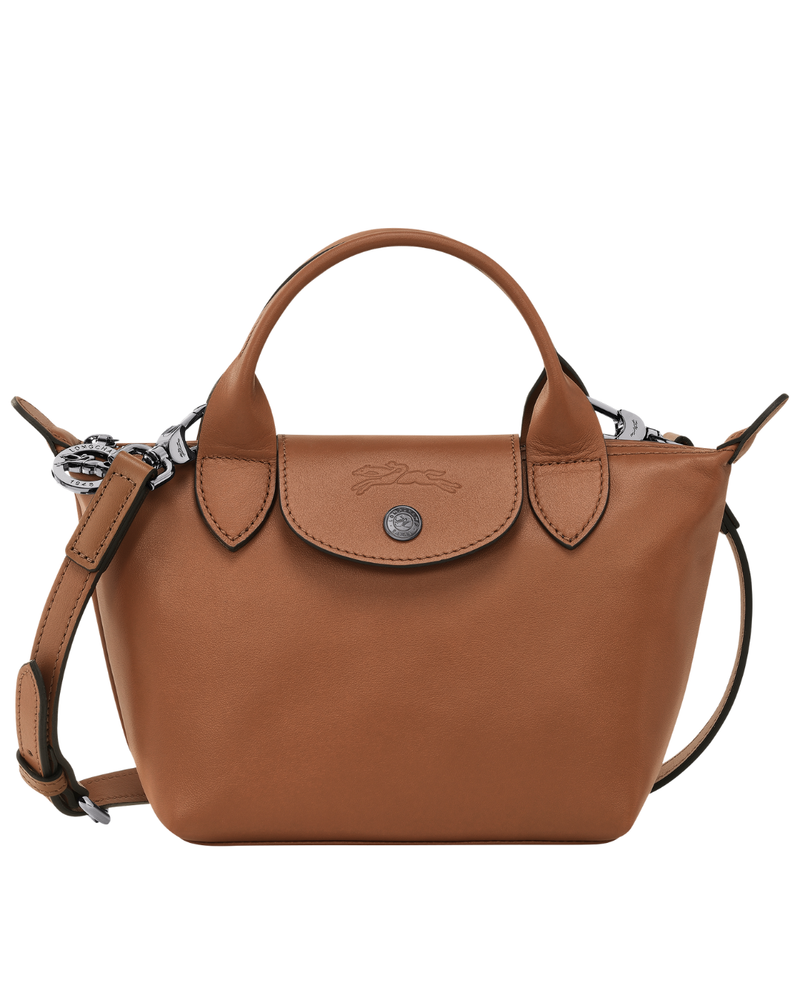 Le Pliage Xtra XS Leather Top Handle Bag – Cognac