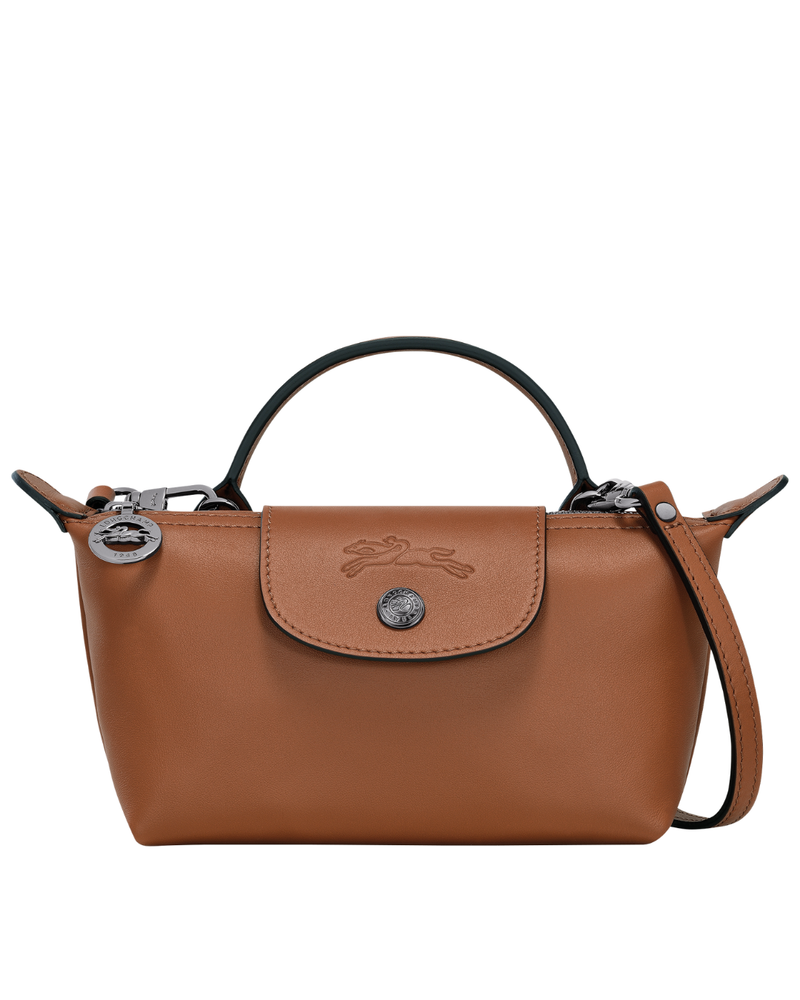 Le Pliage Xtra XS Mini Leather Top Handle Bag – Cognac