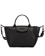 Le Pliage Xtra Small Leather Top Handle Bag – Black