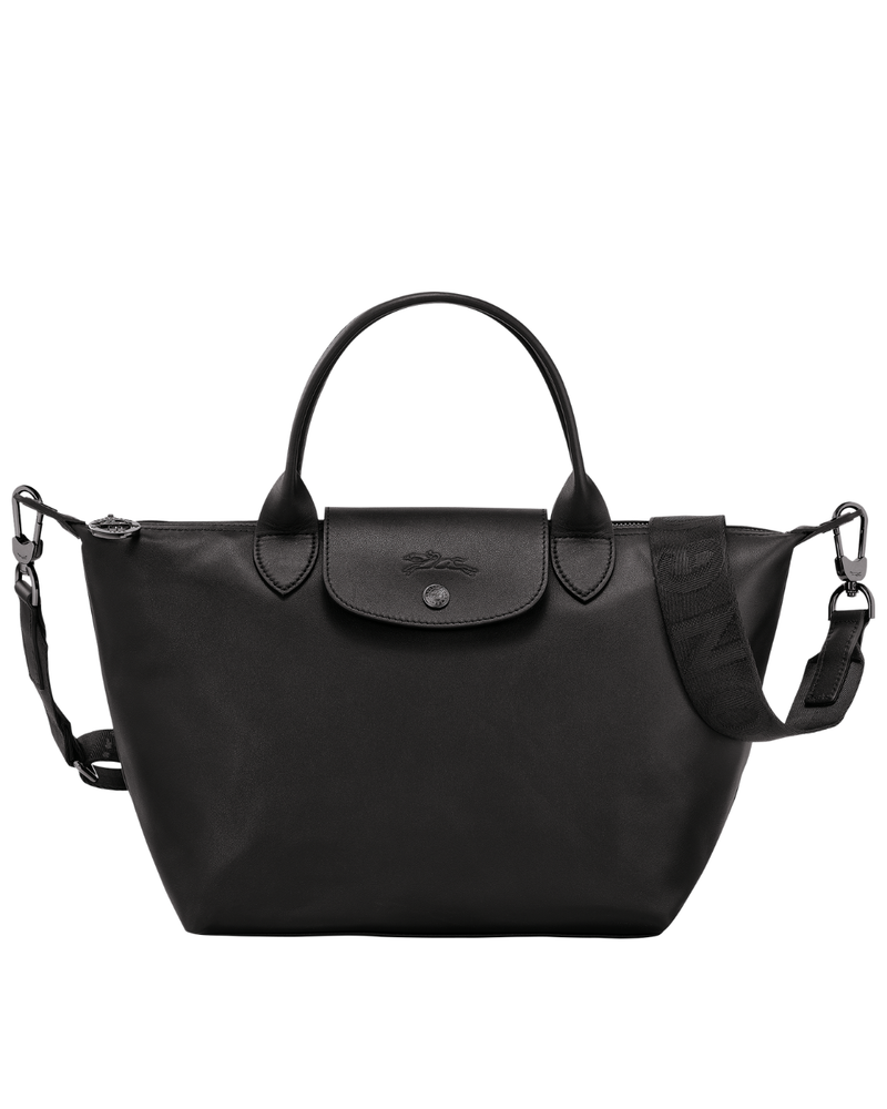 Le Pliage Xtra Small Leather Top Handle Bag – Black