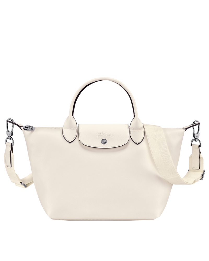 Le Pliage Xtra Small Leather Top Handle Bag – Ecru