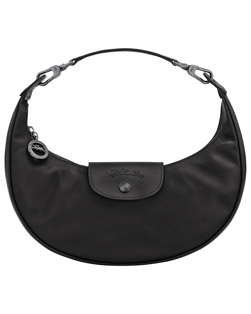 Le Pliage Xtra Small Leather Shoulder Bag – Black