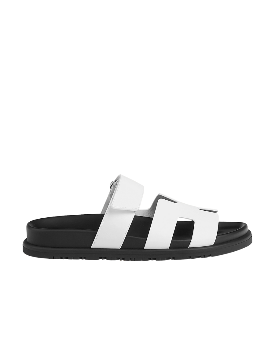 Chypre Leather Slippers – White