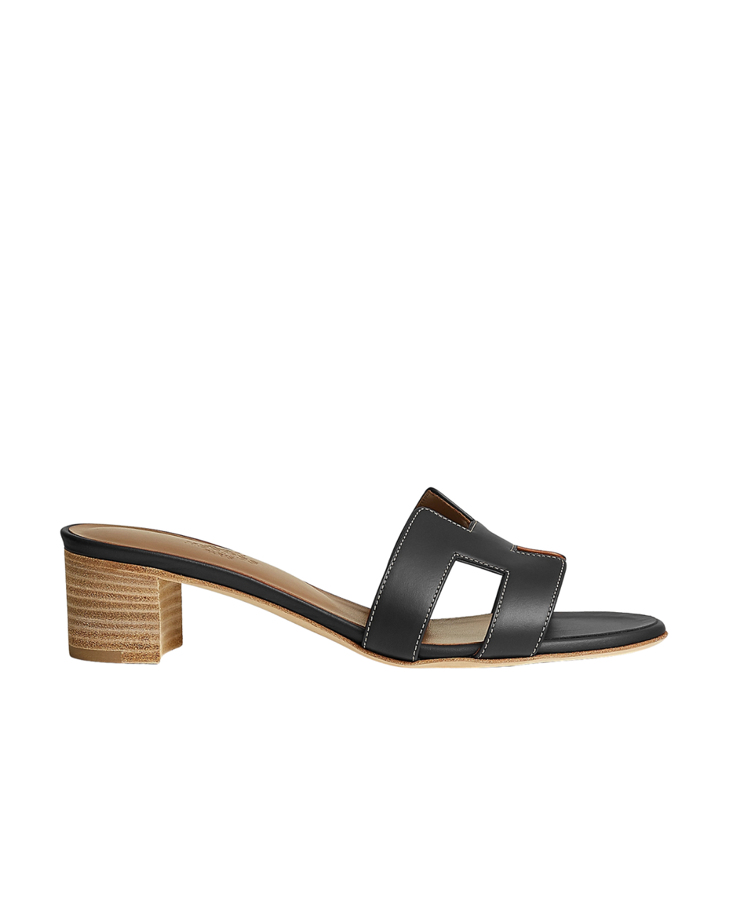 Oasis Leather Slippers – Black
