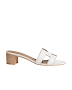 Oasis Leather Slippers – White