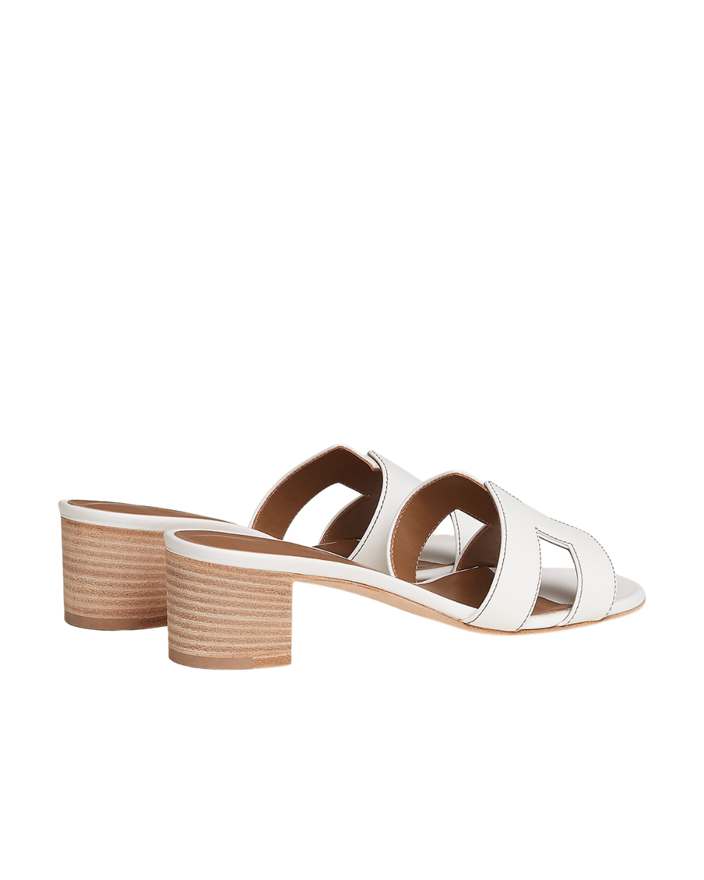 Oasis Leather Slippers – White